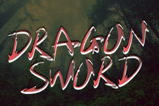 Dragon Sword Font for Web Design Projects