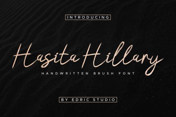 Hasita Hillary: A Handwritten Font for Authentic Web Design