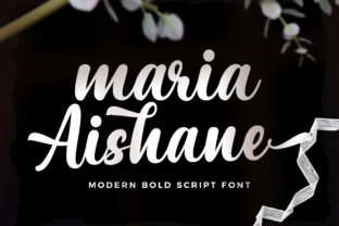 Maria Aishane Script Font for Digital Marketing