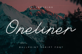 Oneliner: A Timeless Script Font for Editorial Design