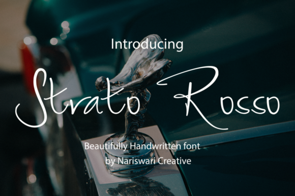 Strato Rosso: A Handwritten Font for Editorial Design